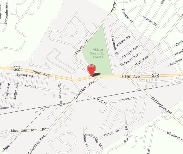 Location Map: 4906 Penn Avenue Sinking Spring, PA 19608